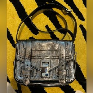 Proenza Schouler PS1 micro in metallic